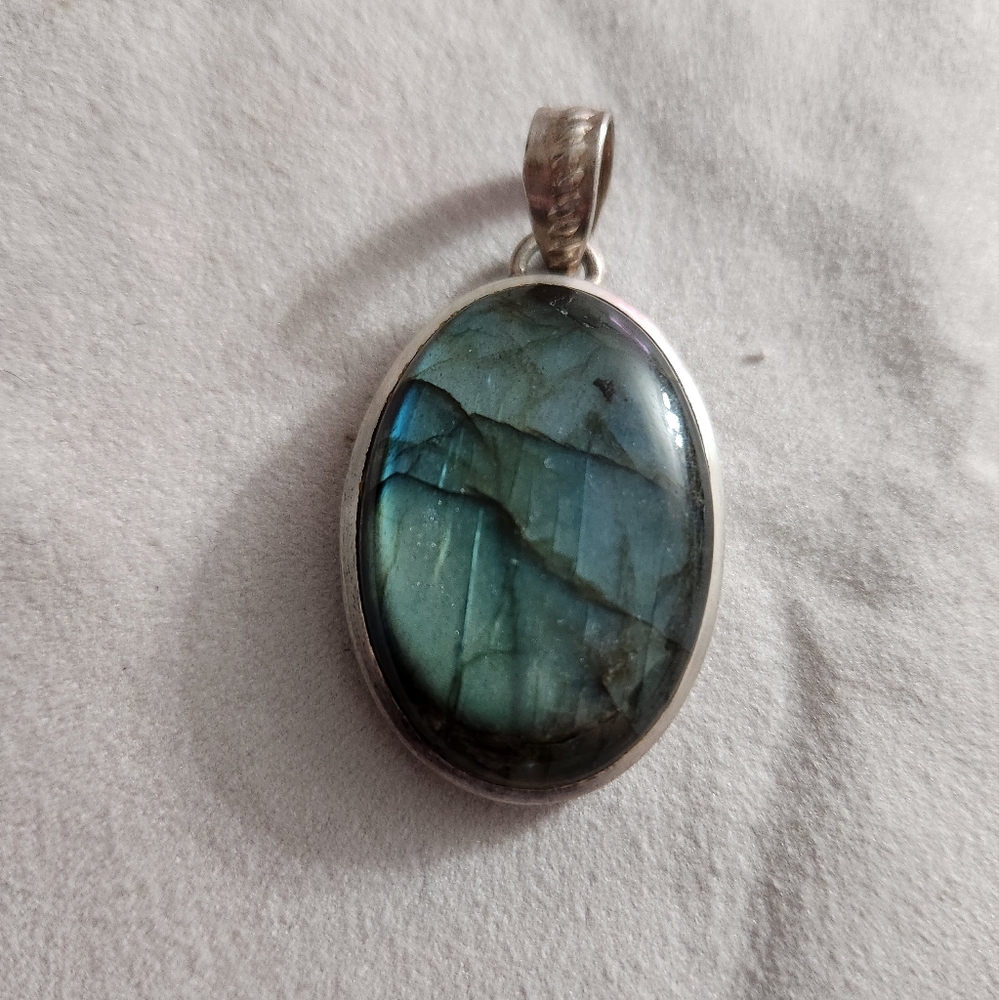 Labradorite and Sterling Pendant